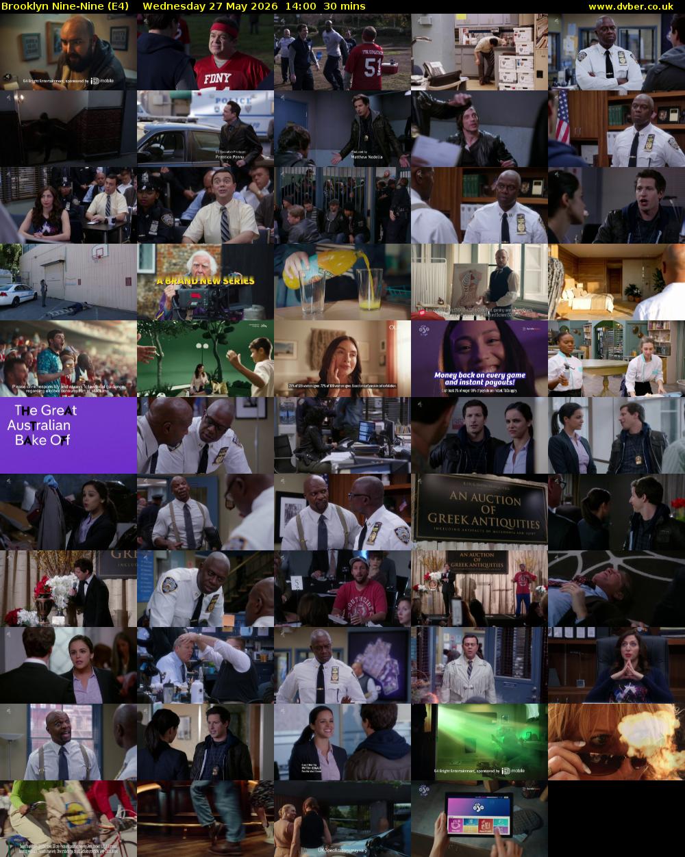 Brooklyn Nine-Nine (E4) Wednesday 27 May 2026 14:00 - 14:30