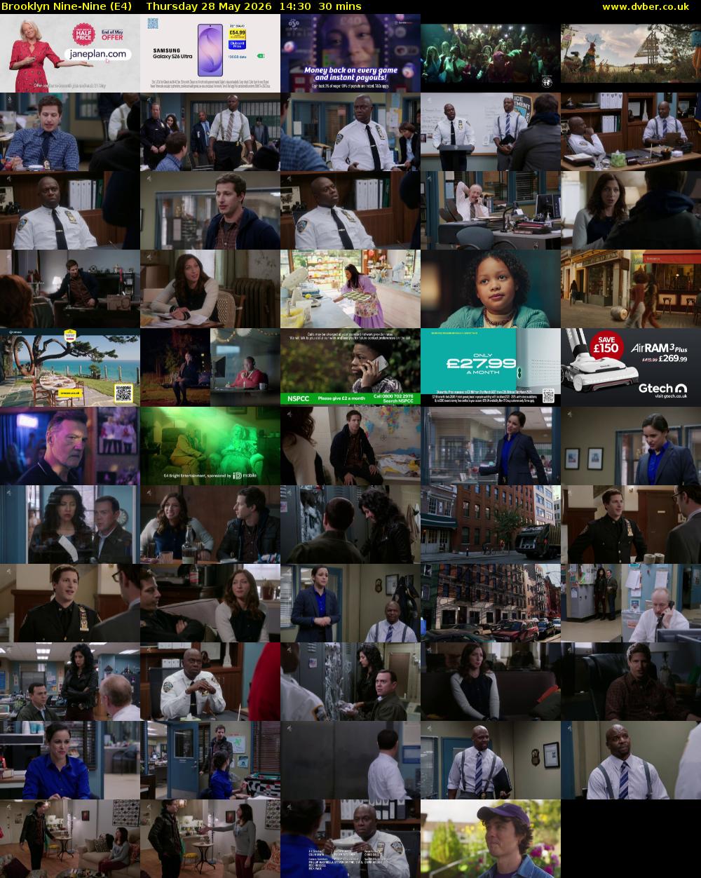 Brooklyn Nine-Nine (E4) Thursday 28 May 2026 14:30 - 15:00