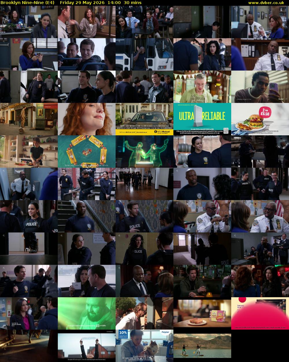 Brooklyn Nine-Nine (E4) Friday 29 May 2026 14:00 - 14:30