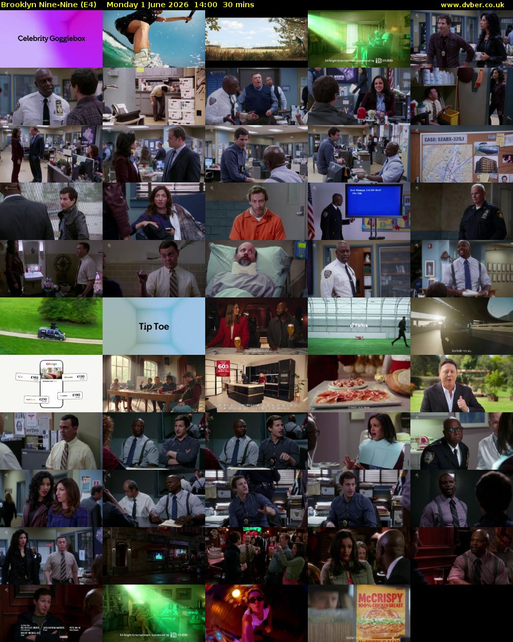 Brooklyn Nine-Nine (E4) Monday 1 June 2026 14:00 - 14:30