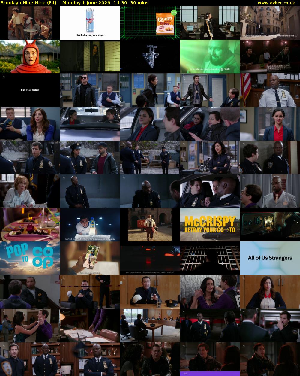 Brooklyn Nine-Nine (E4) Monday 1 June 2026 14:30 - 15:00