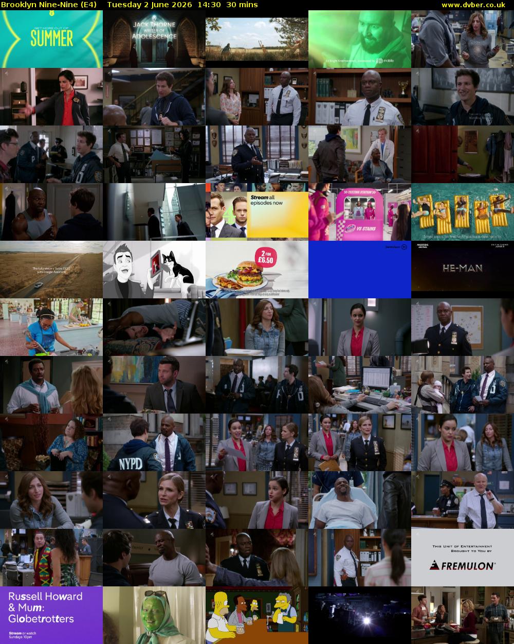 Brooklyn Nine-Nine (E4) Tuesday 2 June 2026 14:30 - 15:00