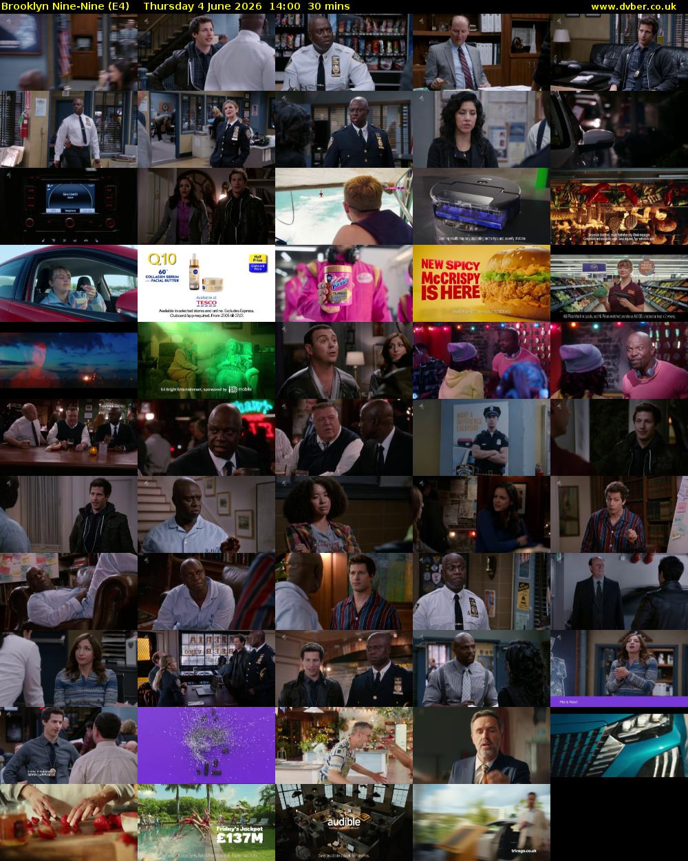 Brooklyn Nine-Nine (E4) Thursday 4 June 2026 14:00 - 14:30