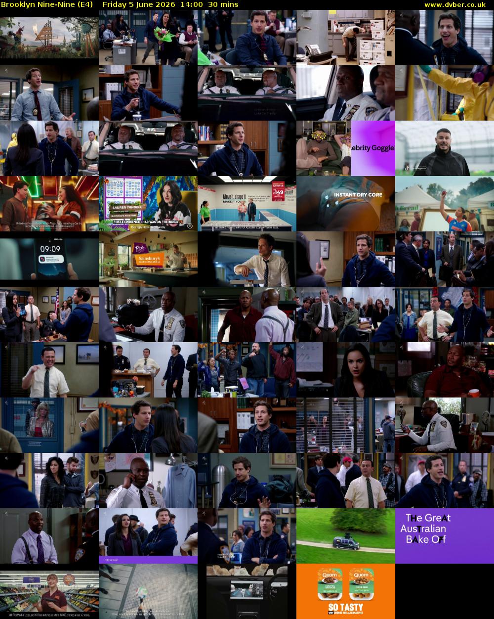 Brooklyn Nine-Nine (E4) Friday 5 June 2026 14:00 - 14:30