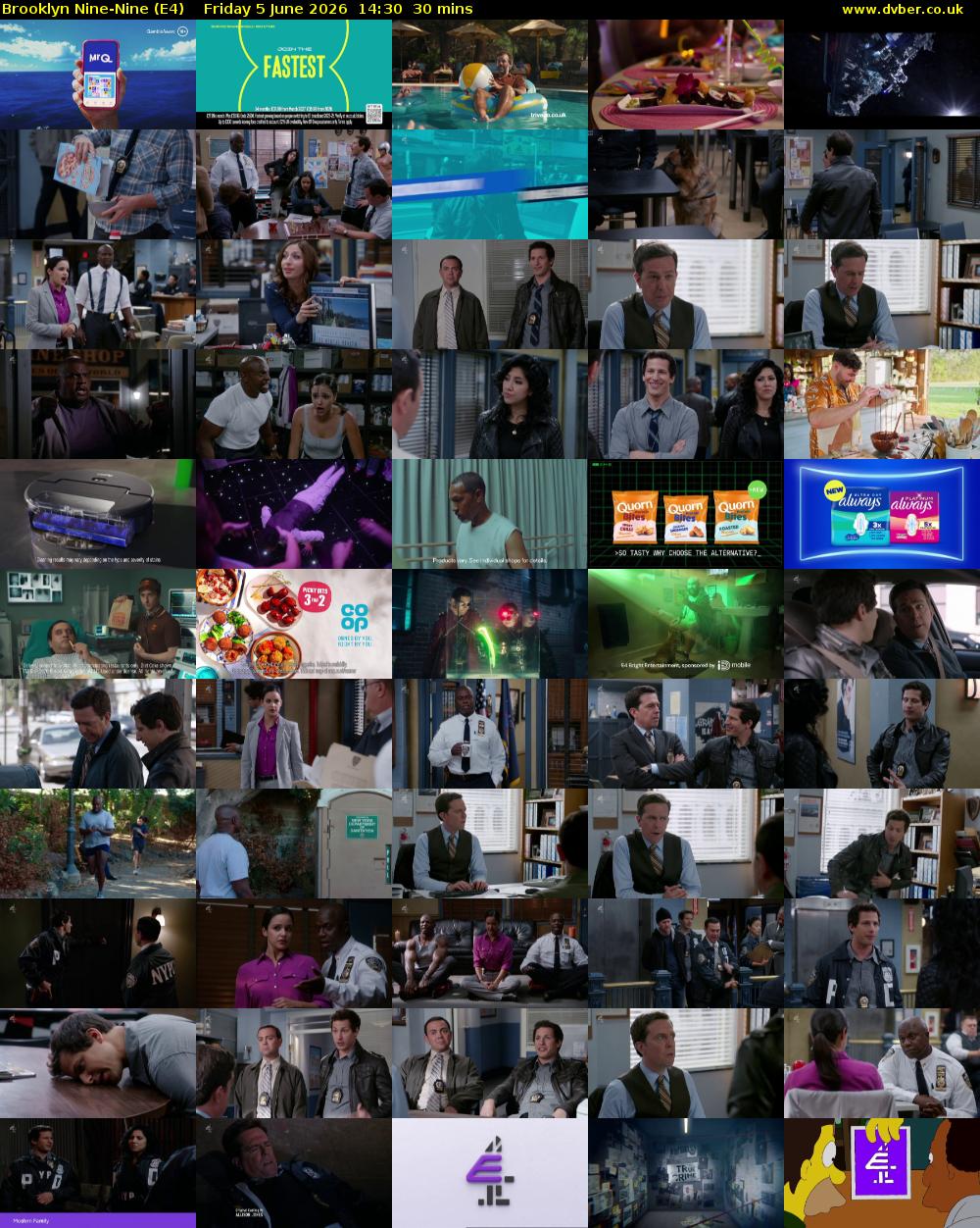 Brooklyn Nine-Nine (E4) Friday 5 June 2026 14:30 - 15:00