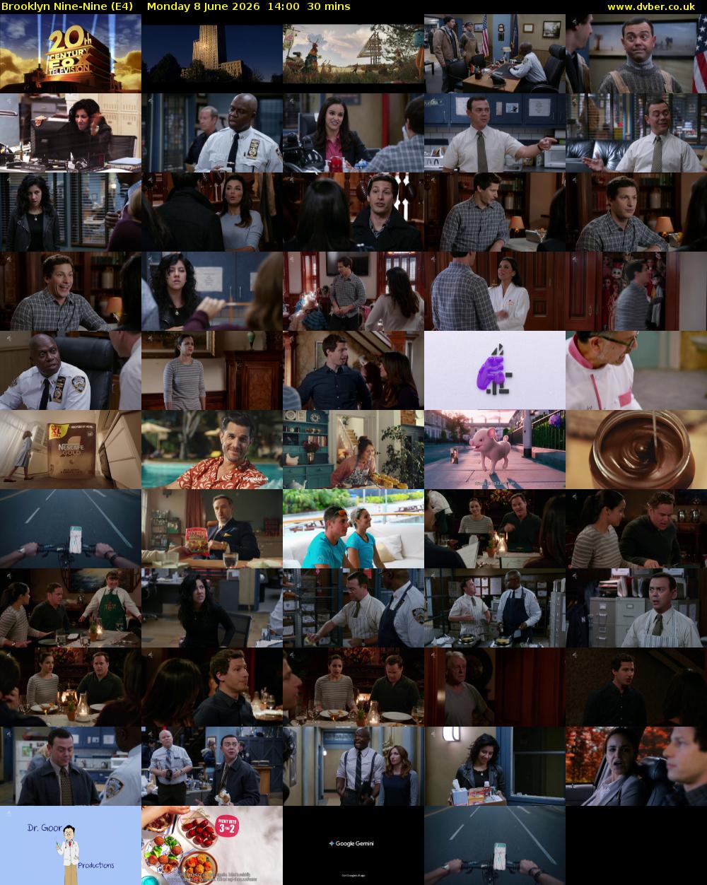 Brooklyn Nine-Nine (E4) Monday 8 June 2026 14:00 - 14:30