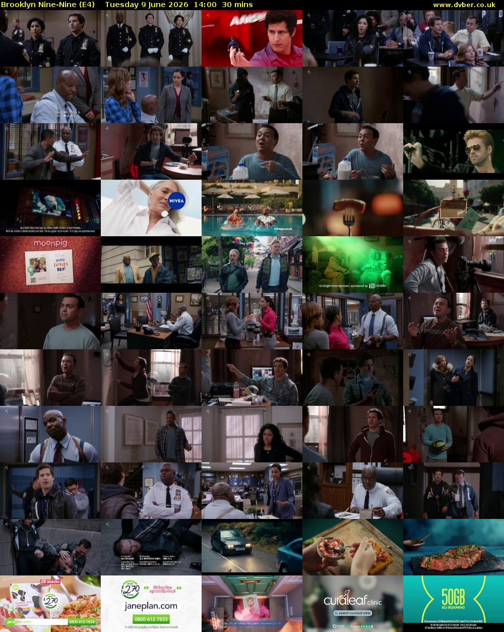 Brooklyn Nine-Nine (E4) Tuesday 9 June 2026 14:00 - 14:30