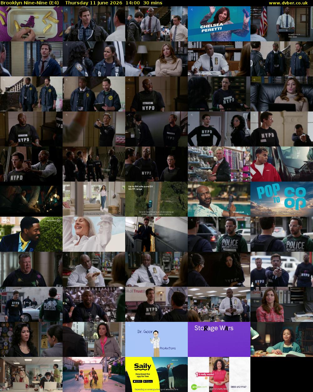 Brooklyn Nine-Nine (E4) Thursday 11 June 2026 14:00 - 14:30