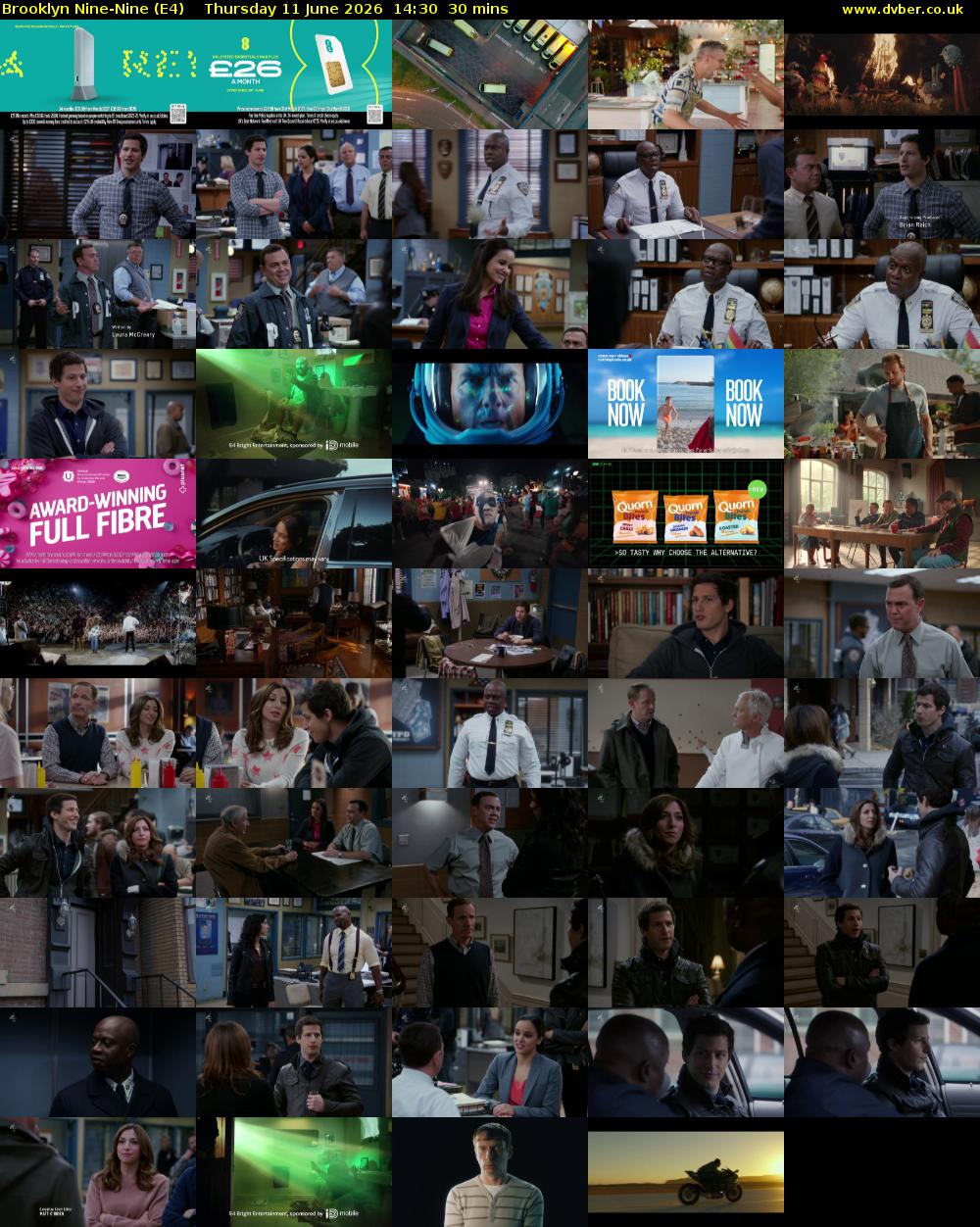 Brooklyn Nine-Nine (E4) Thursday 11 June 2026 14:30 - 15:00