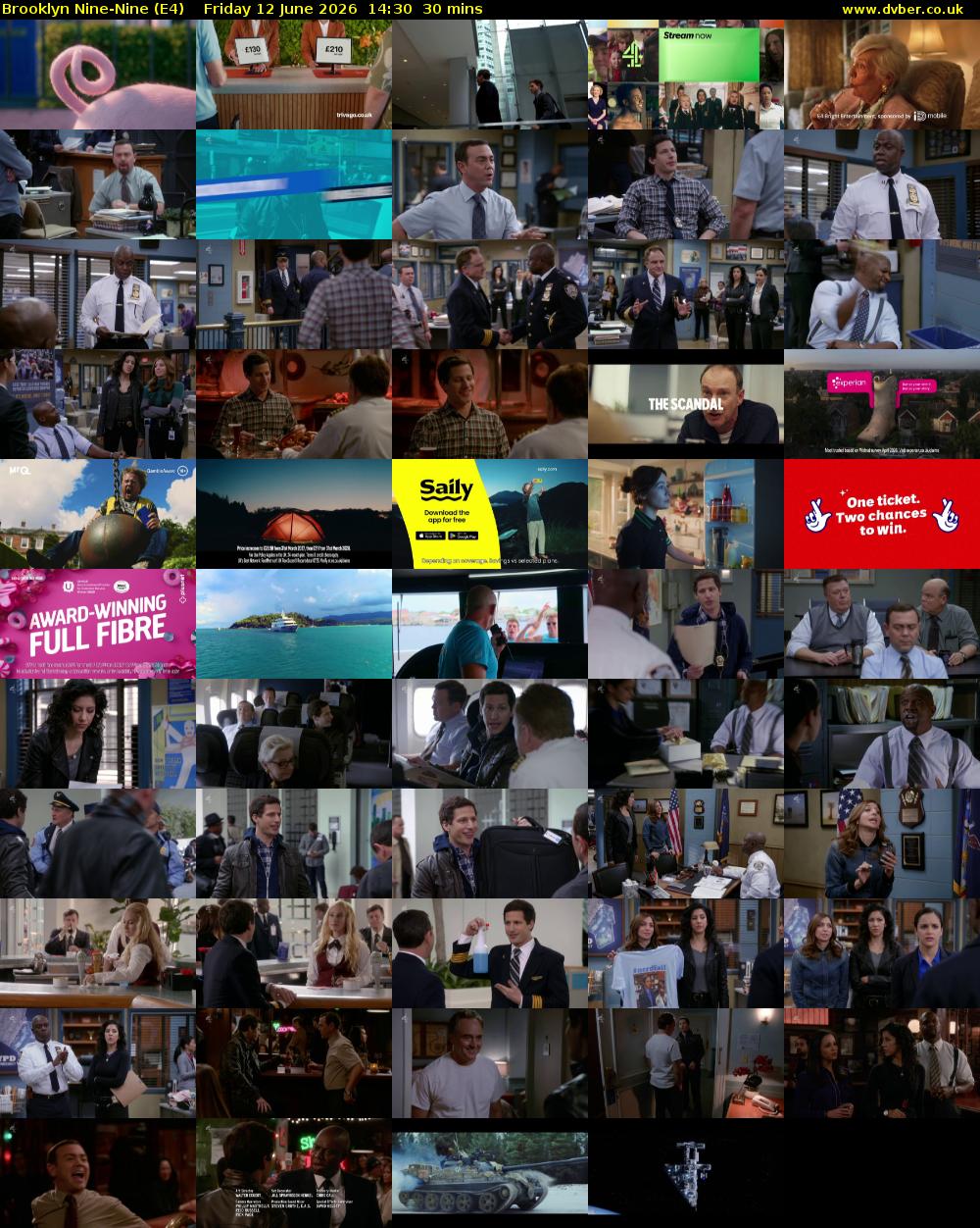 Brooklyn Nine-Nine (E4) Friday 12 June 2026 14:30 - 15:00