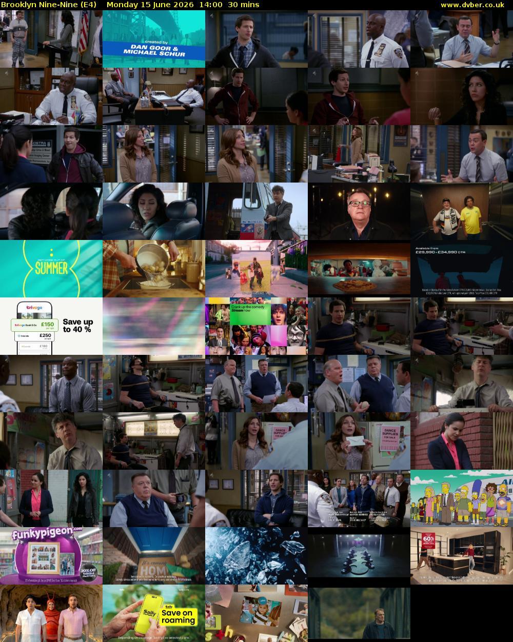 Brooklyn Nine-Nine (E4) Monday 15 June 2026 14:00 - 14:30