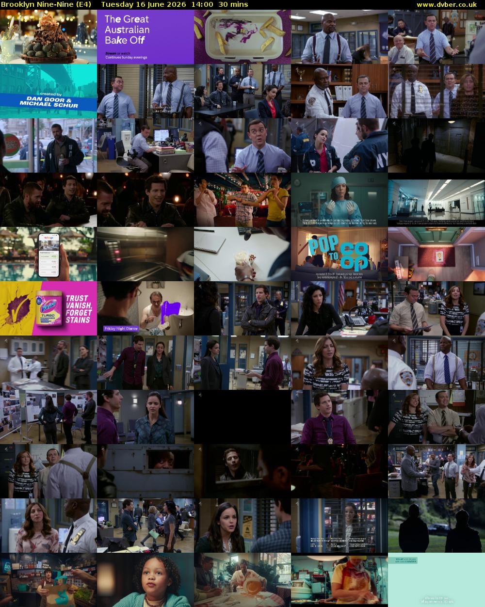 Brooklyn Nine-Nine (E4) Tuesday 16 June 2026 14:00 - 14:30
