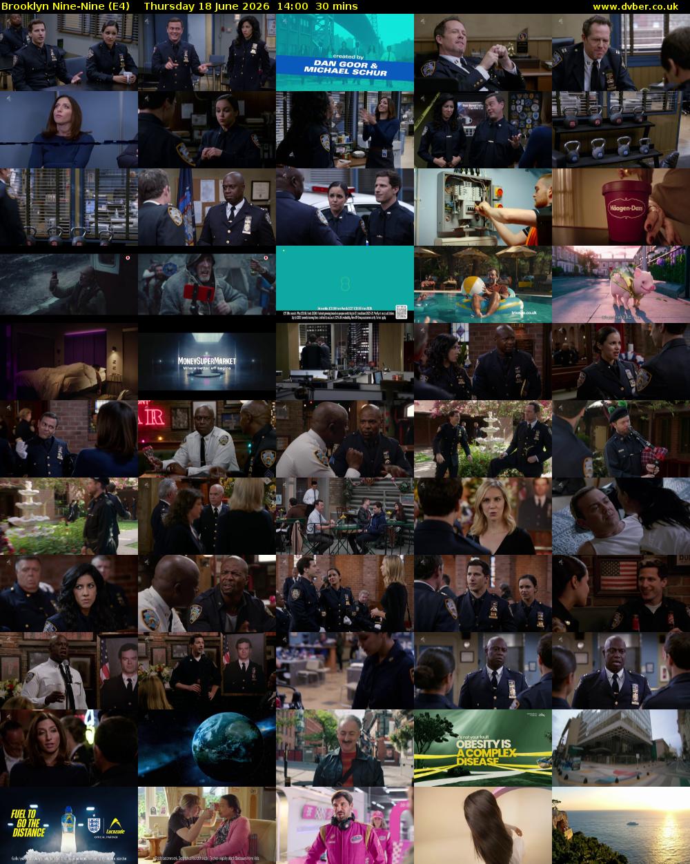 Brooklyn Nine-Nine (E4) Thursday 18 June 2026 14:00 - 14:30