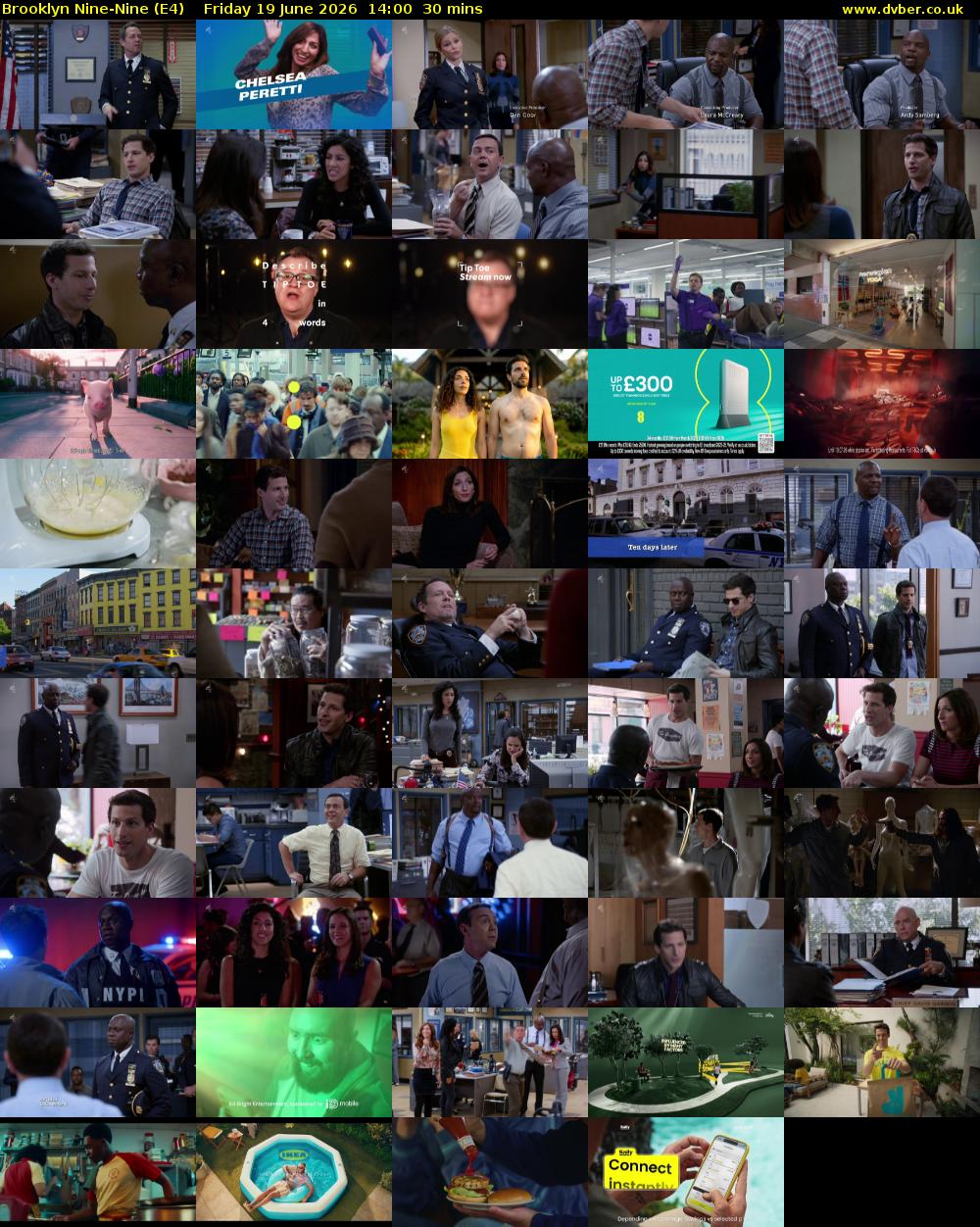 Brooklyn Nine-Nine (E4) Friday 19 June 2026 14:00 - 14:30