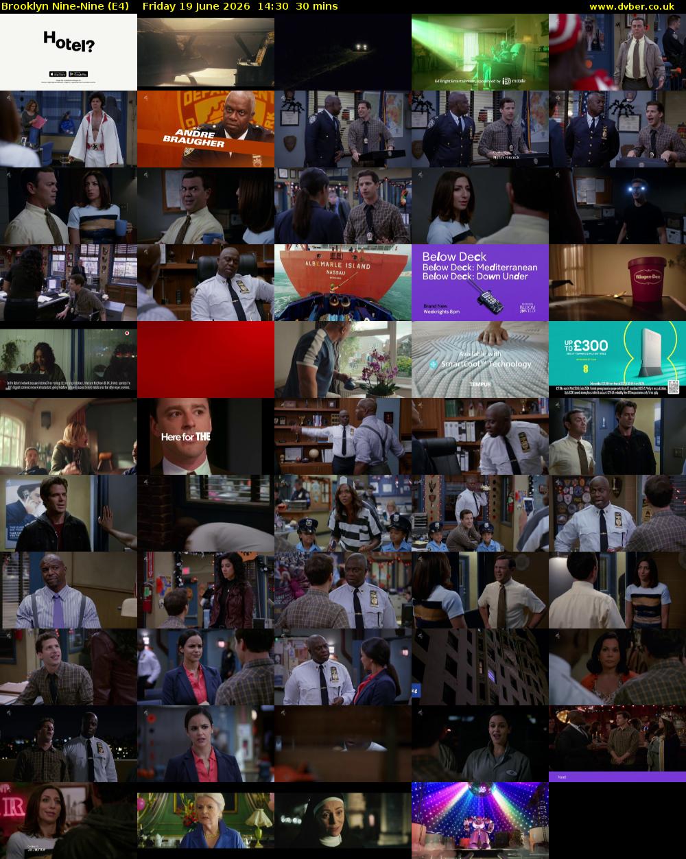 Brooklyn Nine-Nine (E4) Friday 19 June 2026 14:30 - 15:00