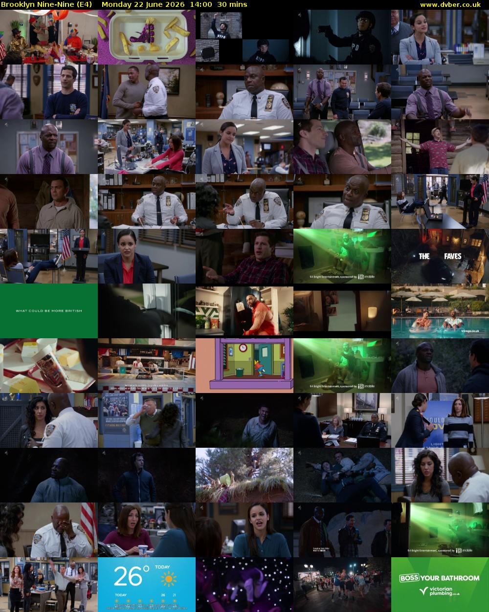 Brooklyn Nine-Nine (E4) Monday 22 June 2026 14:00 - 14:30