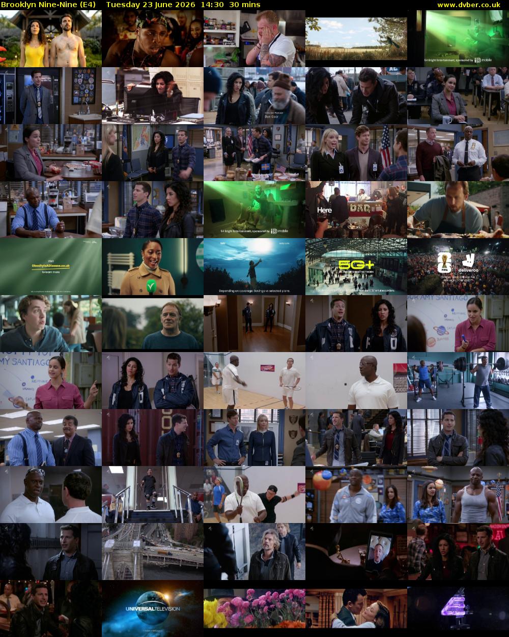 Brooklyn Nine-Nine (E4) Tuesday 23 June 2026 14:30 - 15:00