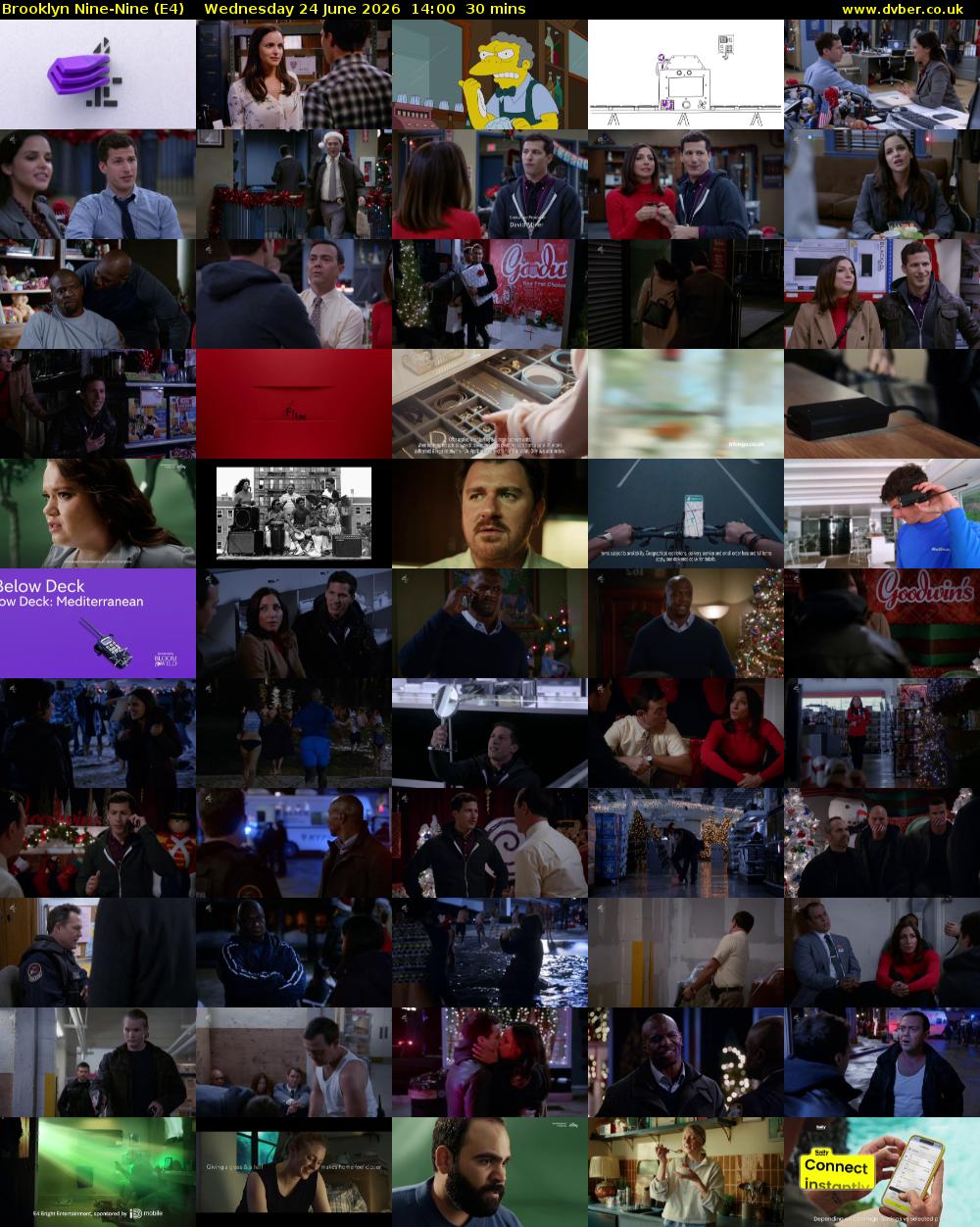 Brooklyn Nine-Nine (E4) Wednesday 24 June 2026 14:00 - 14:30