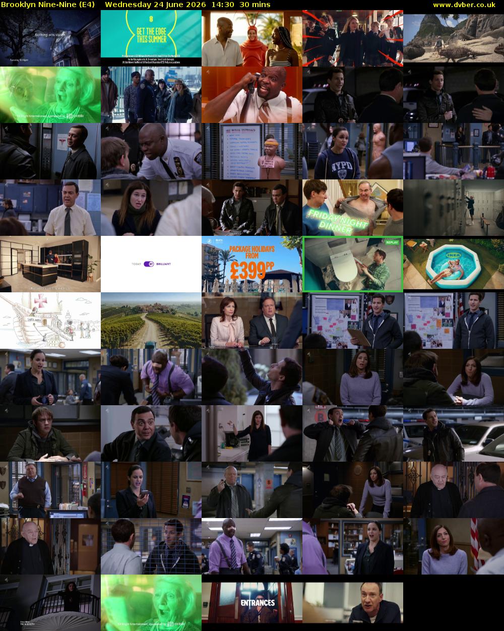 Brooklyn Nine-Nine (E4) Wednesday 24 June 2026 14:30 - 15:00