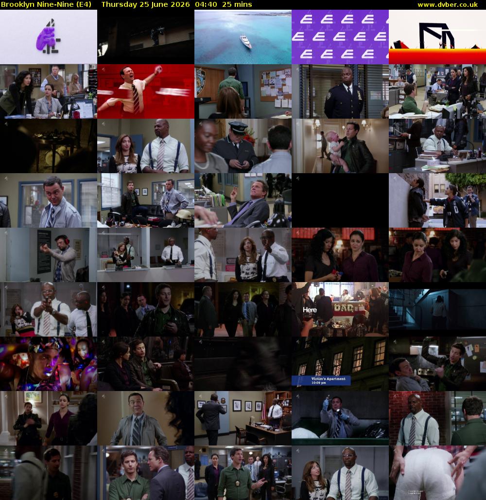 Brooklyn Nine-Nine (E4) Thursday 25 June 2026 04:40 - 05:05
