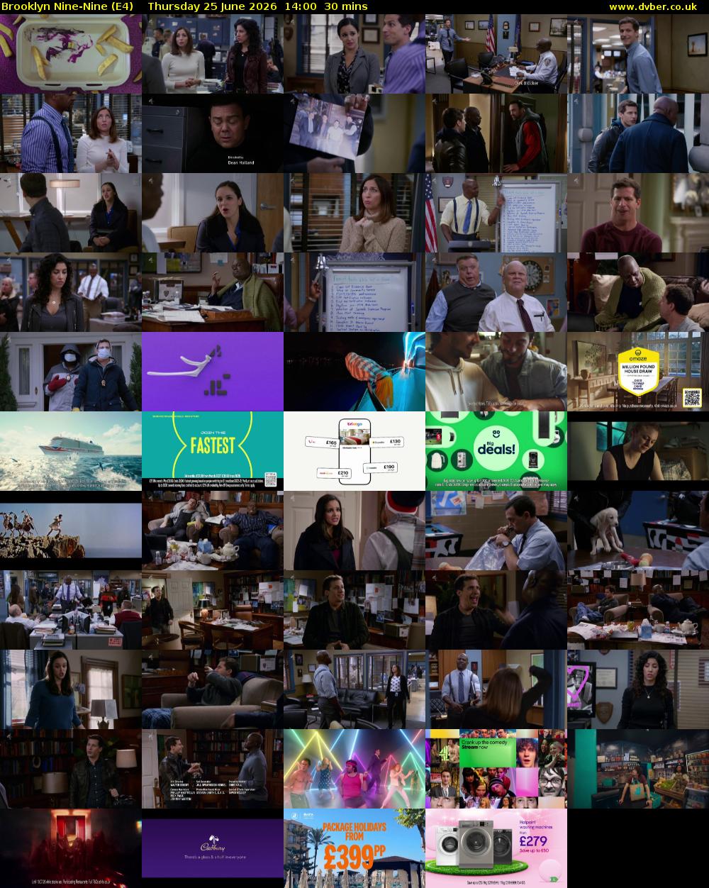 Brooklyn Nine-Nine (E4) Thursday 25 June 2026 14:00 - 14:30