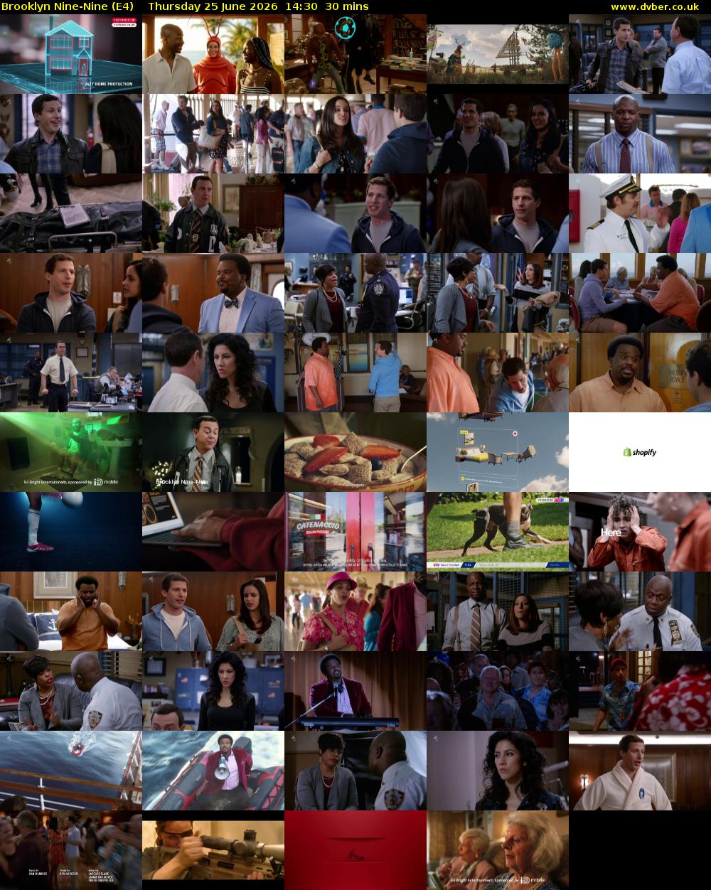 Brooklyn Nine-Nine (E4) Thursday 25 June 2026 14:30 - 15:00