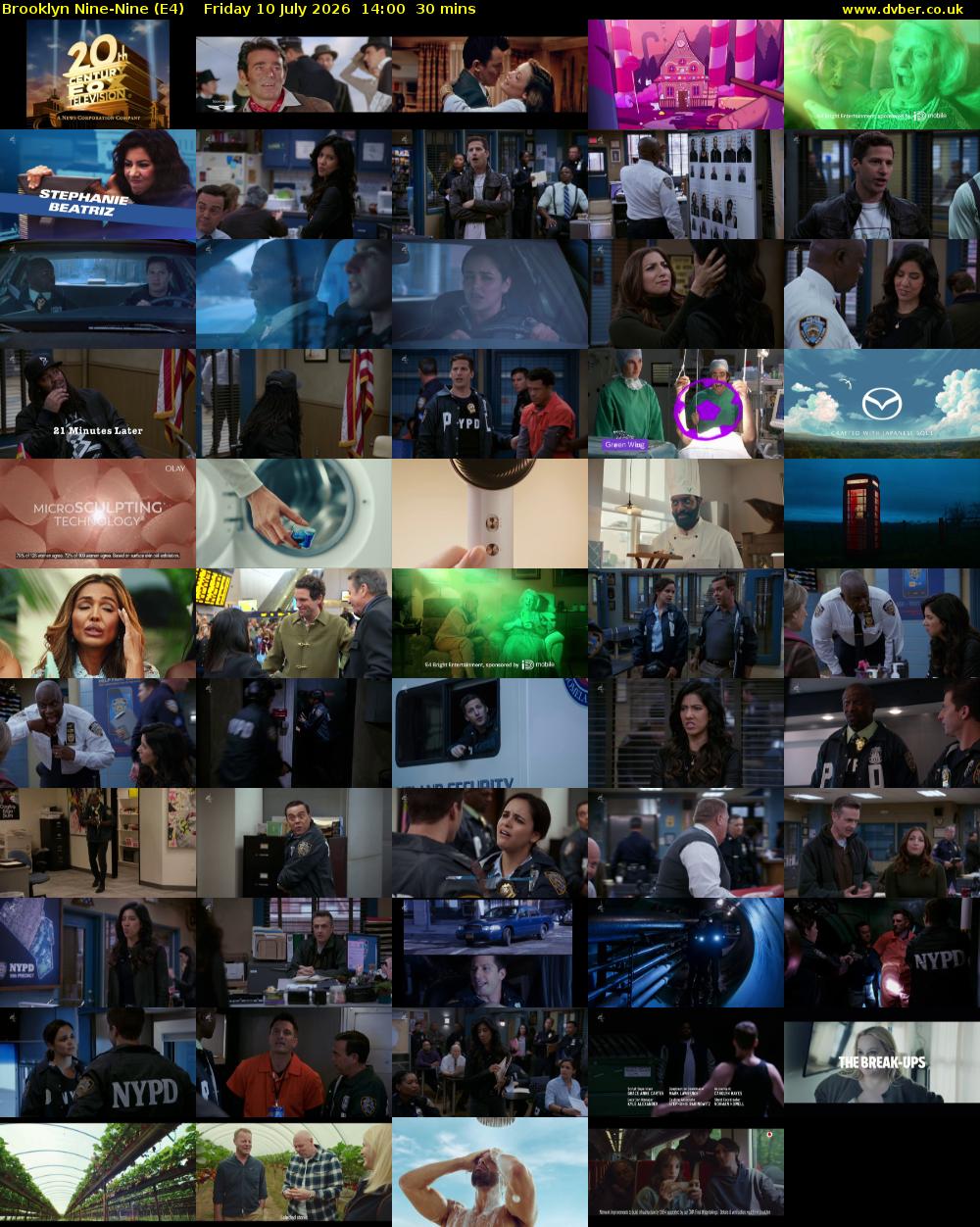 Brooklyn Nine-Nine (E4) Friday 10 July 2026 14:00 - 14:30