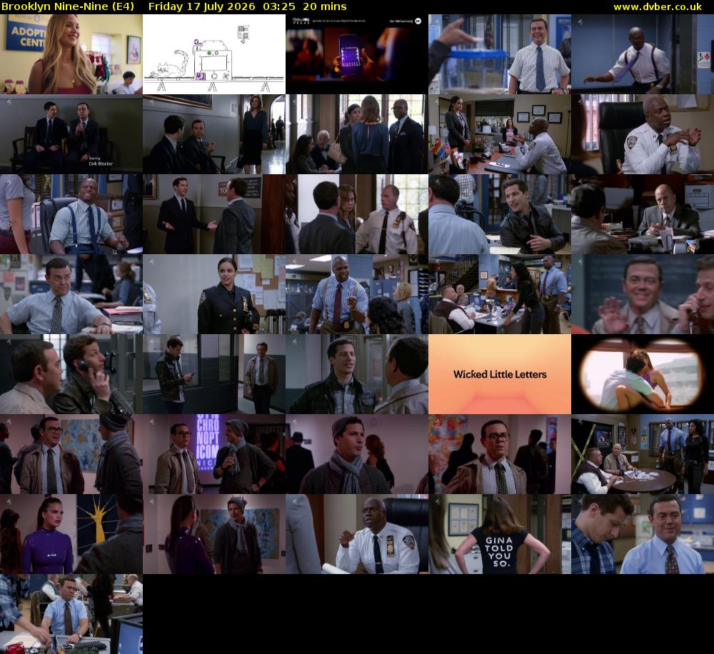 Brooklyn Nine-Nine (E4) Friday 17 July 2026 03:25 - 03:45