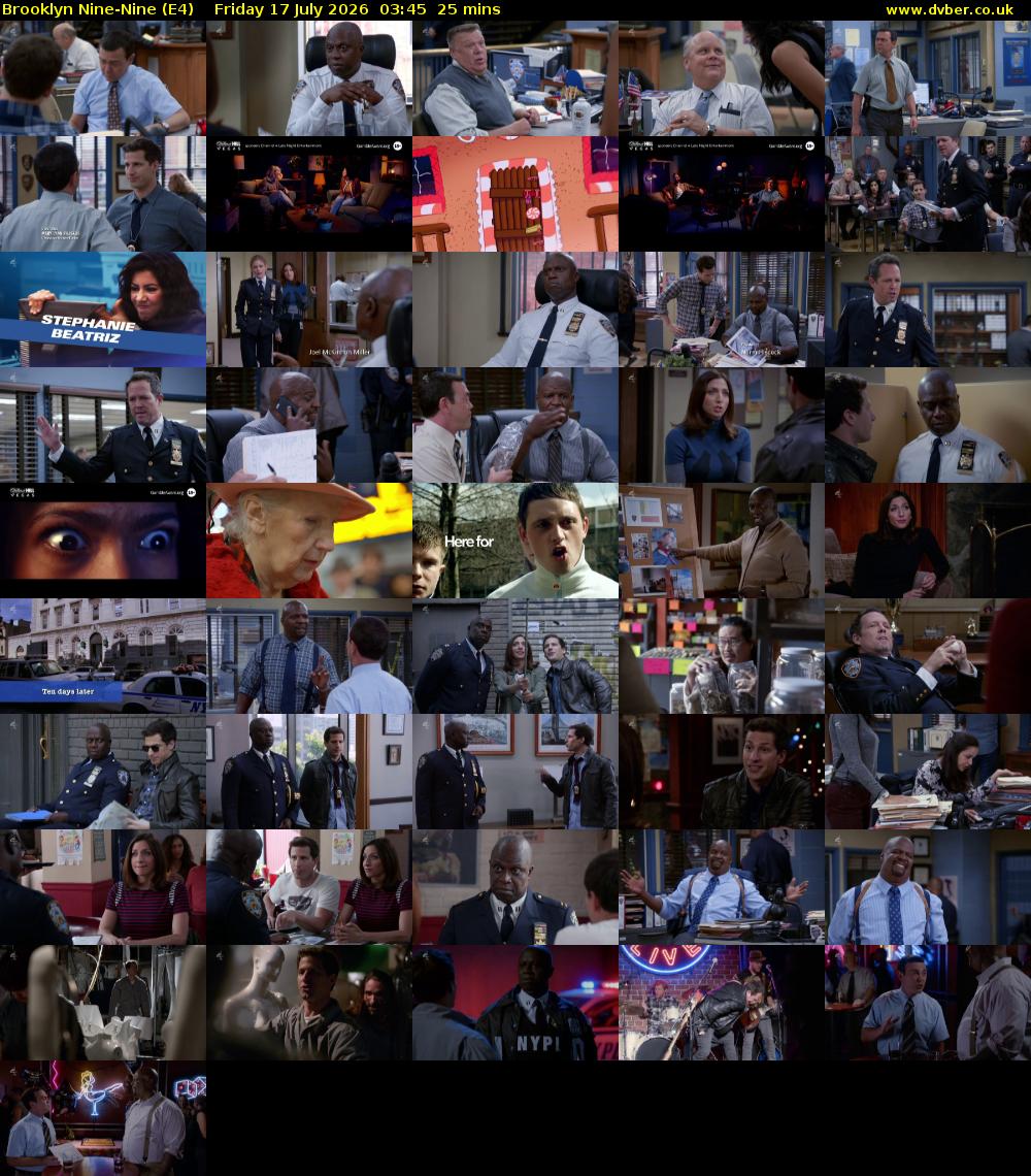 Brooklyn Nine-Nine (E4) Friday 17 July 2026 03:45 - 04:10