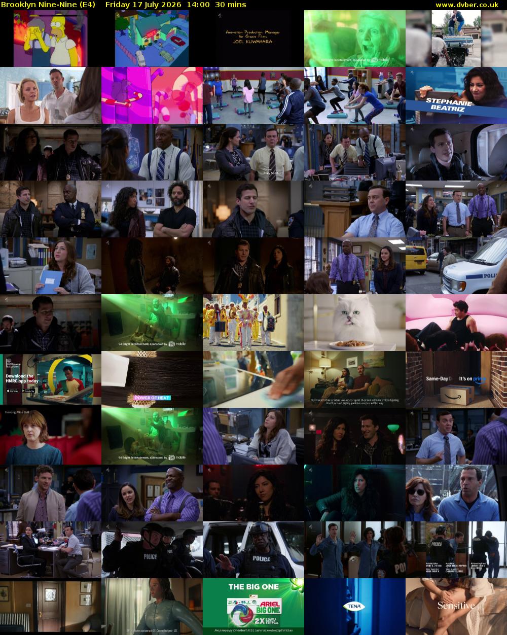 Brooklyn Nine-Nine (E4) Friday 17 July 2026 14:00 - 14:30