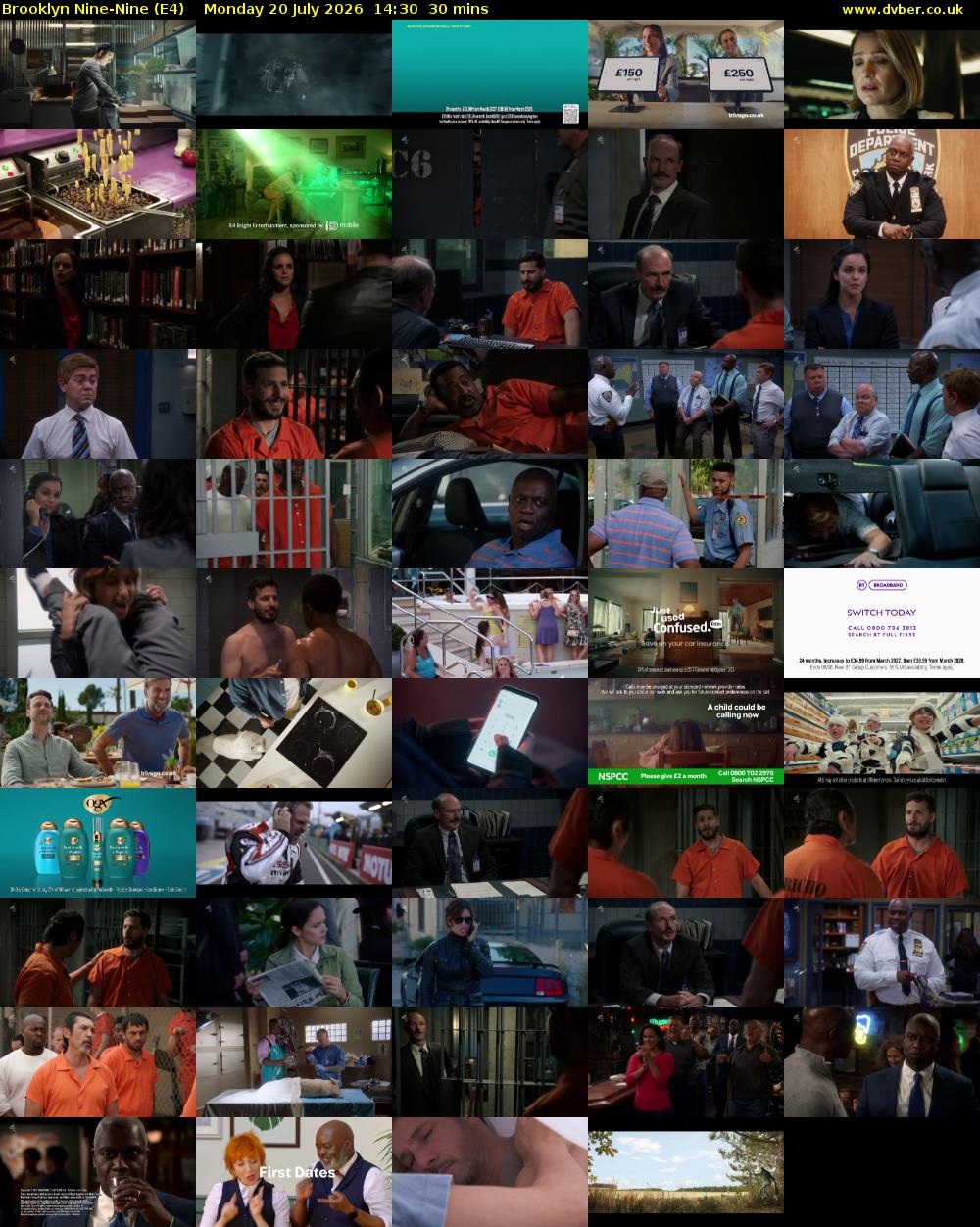Brooklyn Nine-Nine (E4) Monday 20 July 2026 14:30 - 15:00