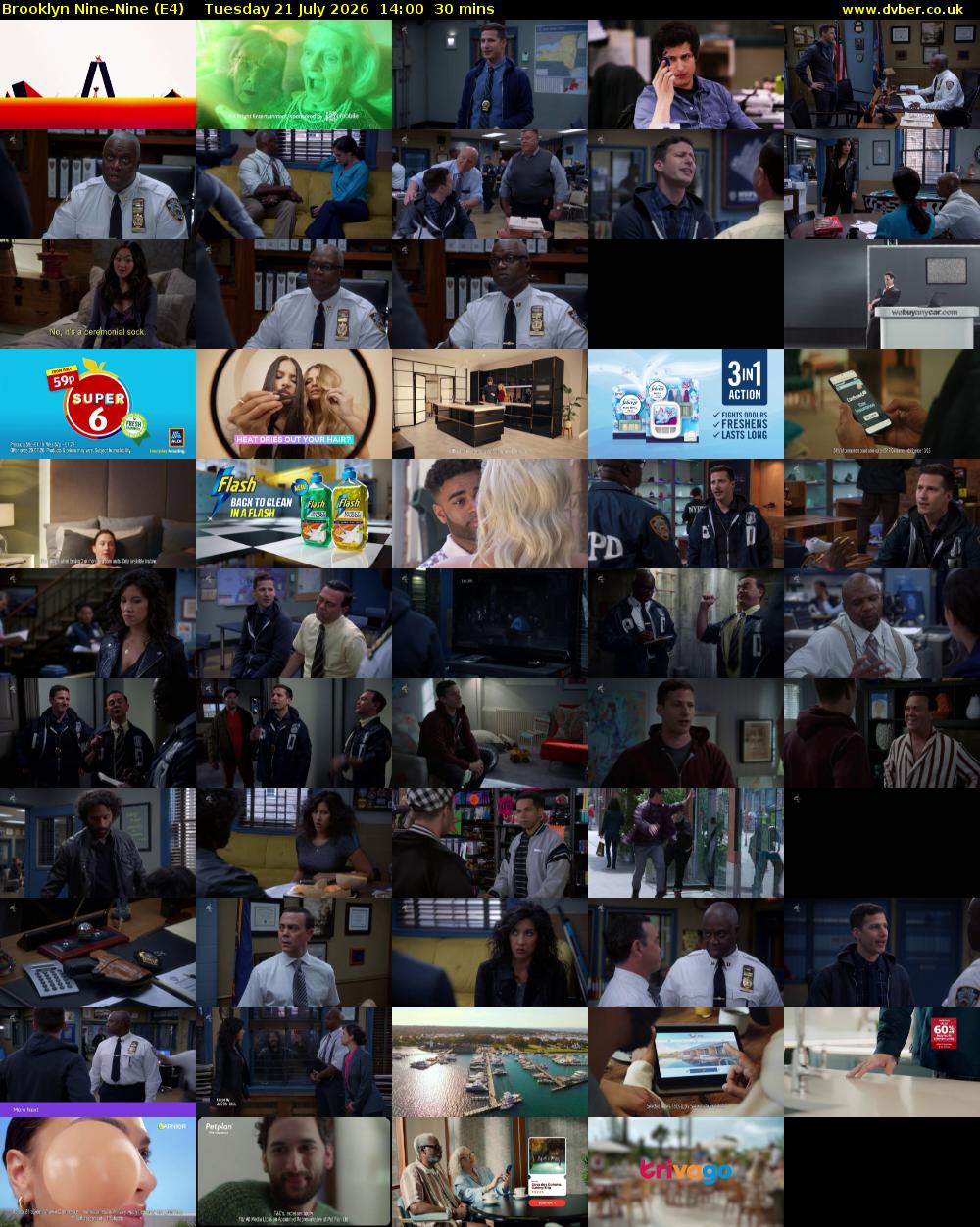 Brooklyn Nine-Nine (E4) Tuesday 21 July 2026 14:00 - 14:30