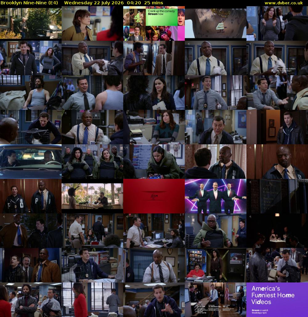 Brooklyn Nine-Nine (E4) Wednesday 22 July 2026 04:20 - 04:45