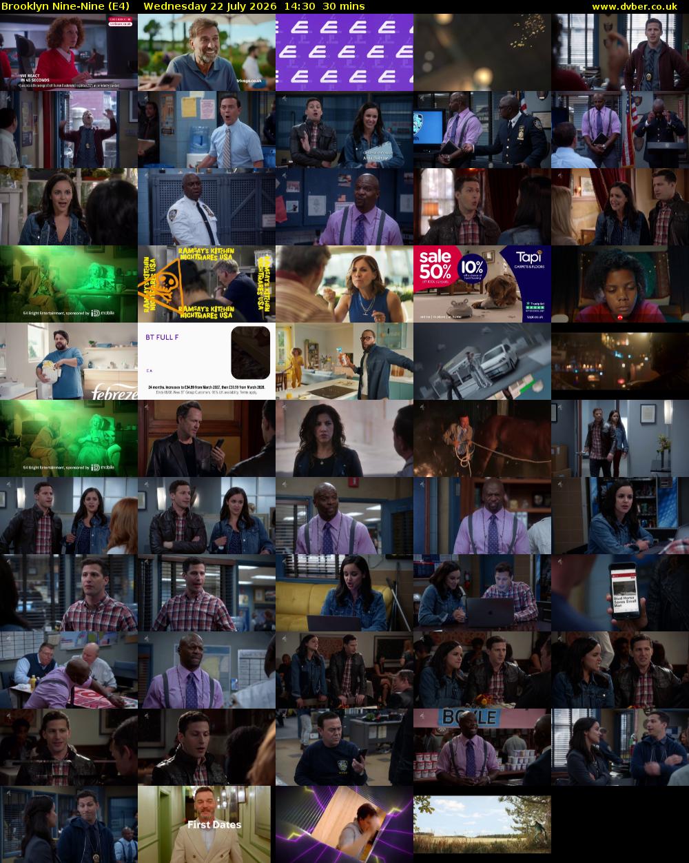 Brooklyn Nine-Nine (E4) Wednesday 22 July 2026 14:30 - 15:00