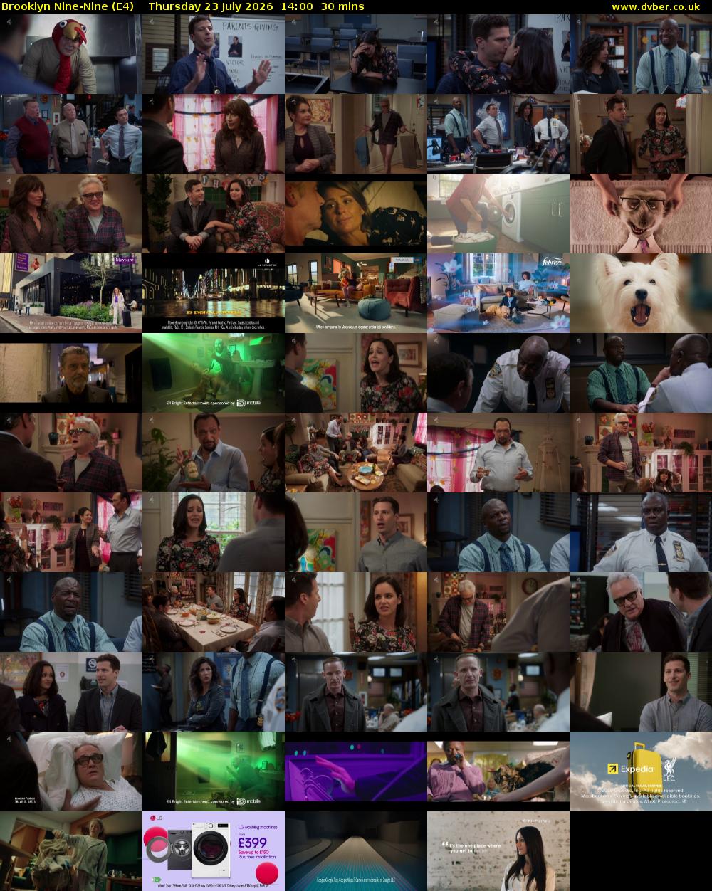 Brooklyn Nine-Nine (E4) Thursday 23 July 2026 14:00 - 14:30