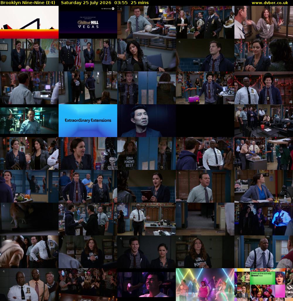 Brooklyn Nine-Nine (E4) Saturday 25 July 2026 03:55 - 04:20