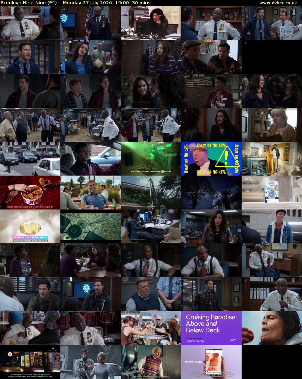 Brooklyn Nine-Nine (E4) Monday 27 July 2026 14:00 - 14:30