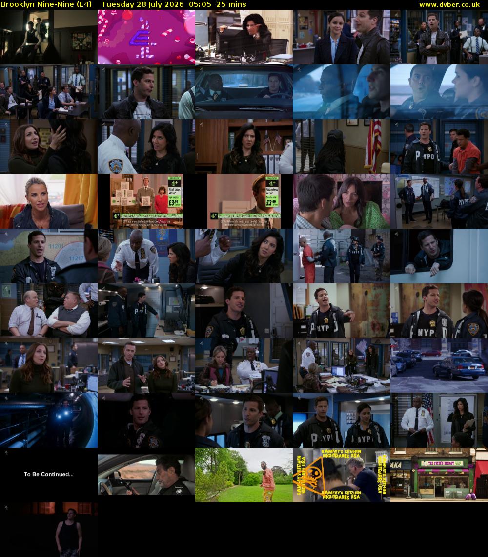 Brooklyn Nine-Nine (E4) Tuesday 28 July 2026 05:05 - 05:30