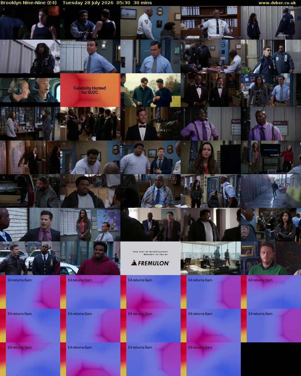 Brooklyn Nine-Nine (E4) Tuesday 28 July 2026 05:30 - 06:00