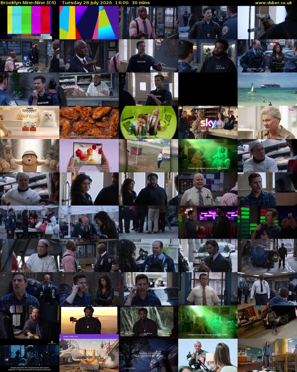 Brooklyn Nine-Nine (E4) Tuesday 28 July 2026 14:00 - 14:30