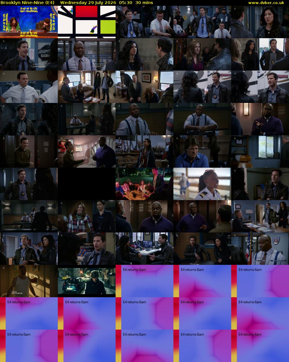 Brooklyn Nine-Nine (E4) Wednesday 29 July 2026 05:30 - 06:00