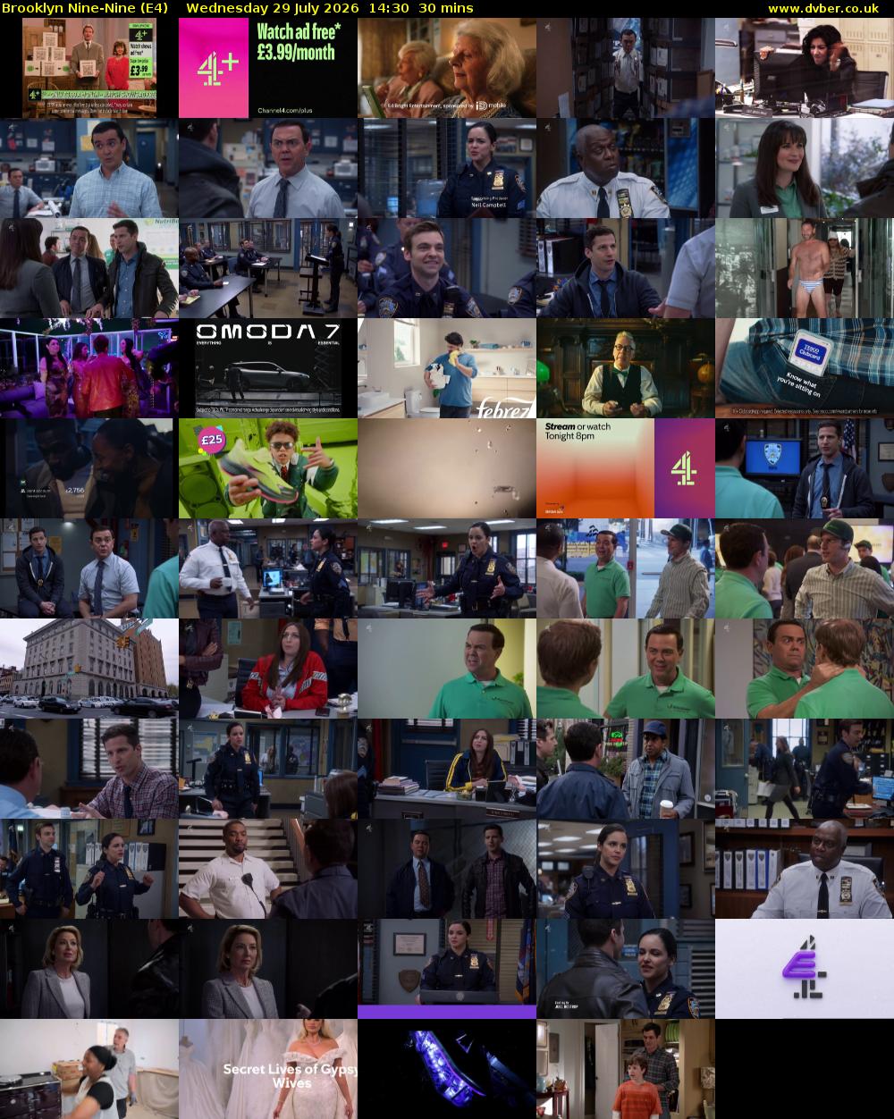 Brooklyn Nine-Nine (E4) Wednesday 29 July 2026 14:30 - 15:00