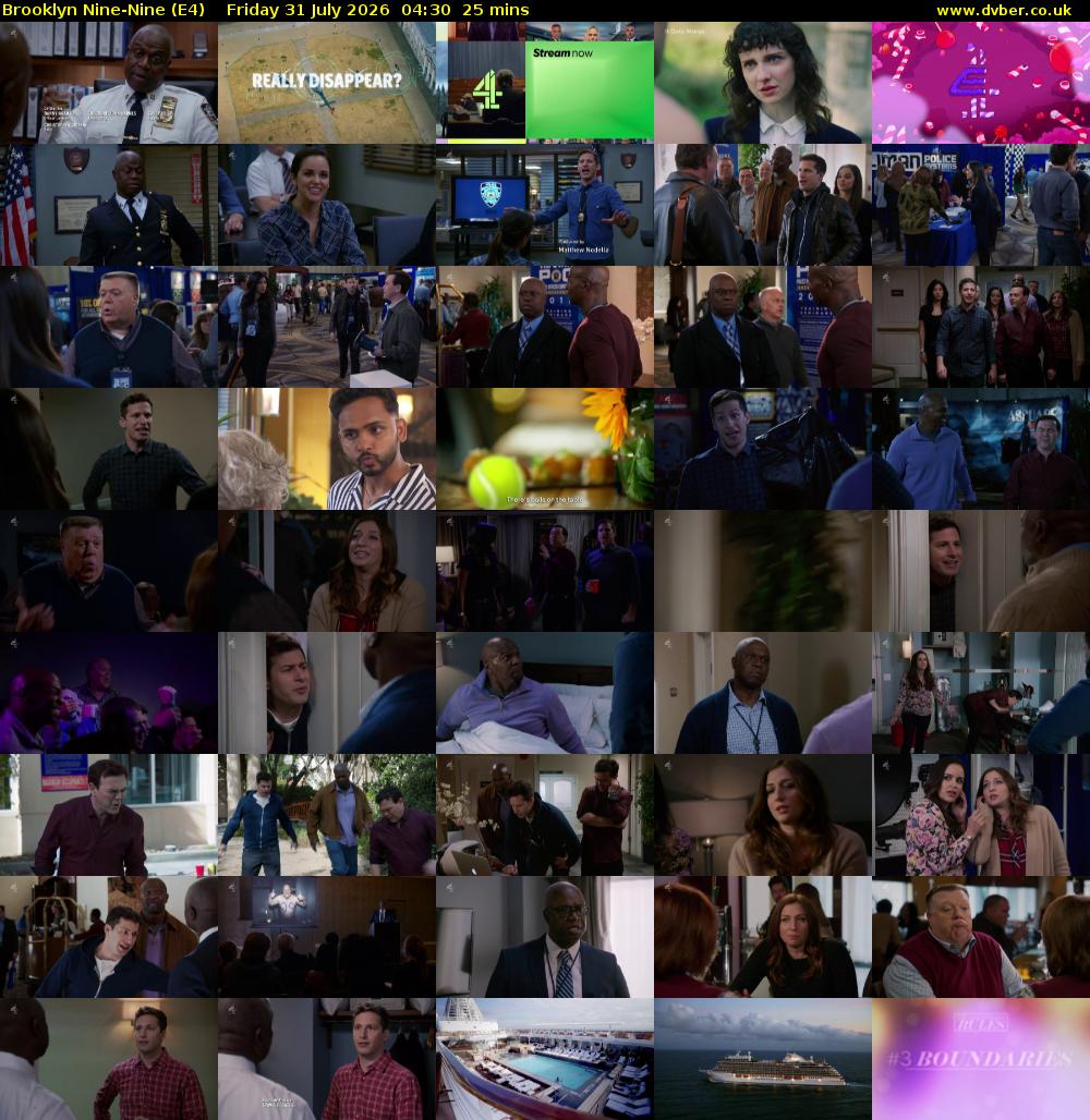 Brooklyn Nine-Nine (E4) Friday 31 July 2026 04:30 - 04:55