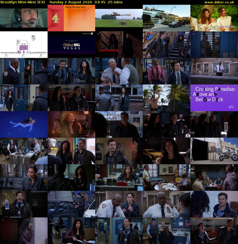 Brooklyn Nine-Nine (E4) Sunday 2 August 2026 03:45 - 04:10