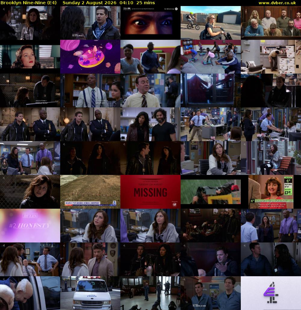 Brooklyn Nine-Nine (E4) Sunday 2 August 2026 04:10 - 04:35