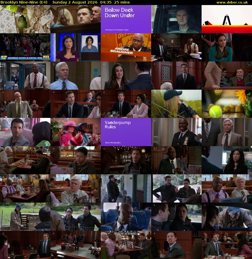 Brooklyn Nine-Nine (E4) Sunday 2 August 2026 04:35 - 05:00