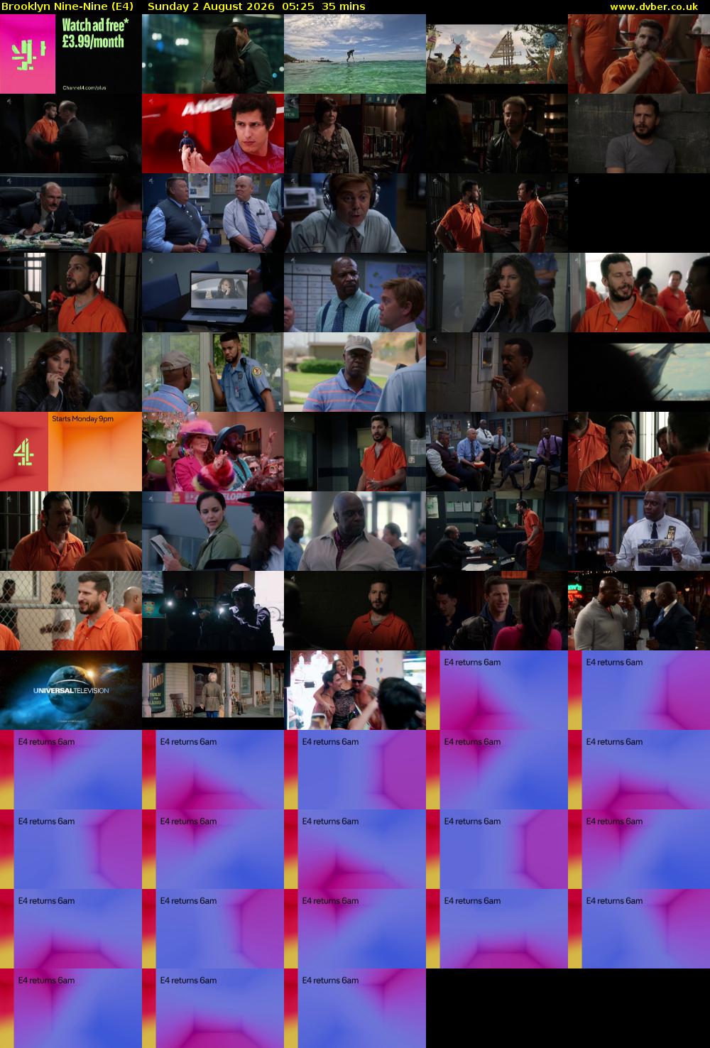 Brooklyn Nine-Nine (E4) Sunday 2 August 2026 05:25 - 06:00