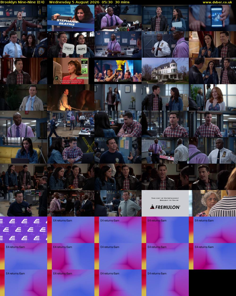 Brooklyn Nine-Nine (E4) Wednesday 5 August 2026 05:30 - 06:00