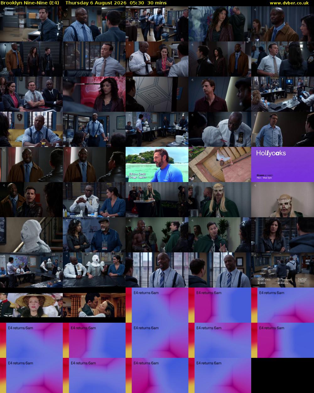 Brooklyn Nine-Nine (E4) Thursday 6 August 2026 05:30 - 06:00