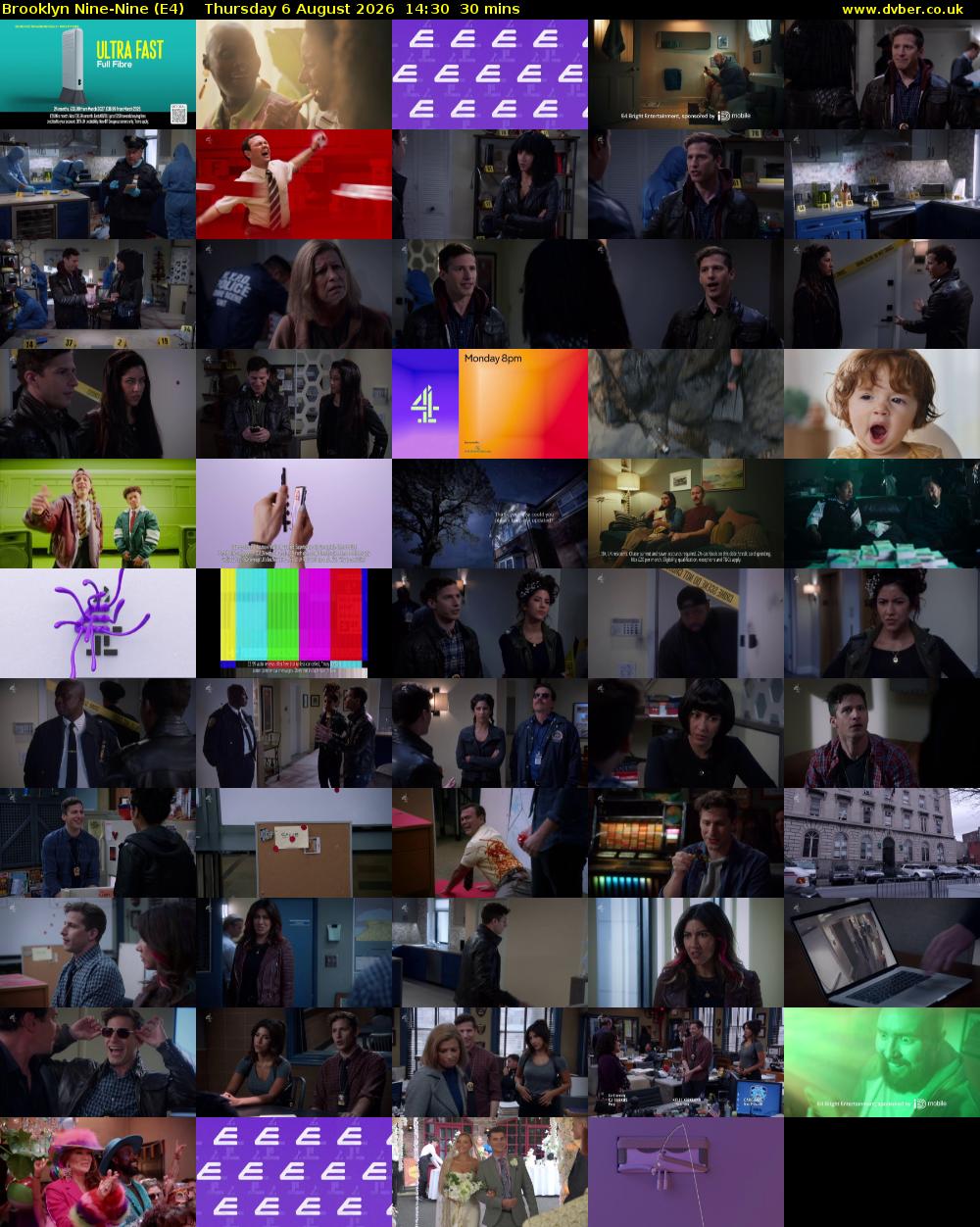 Brooklyn Nine-Nine (E4) Thursday 6 August 2026 14:30 - 15:00